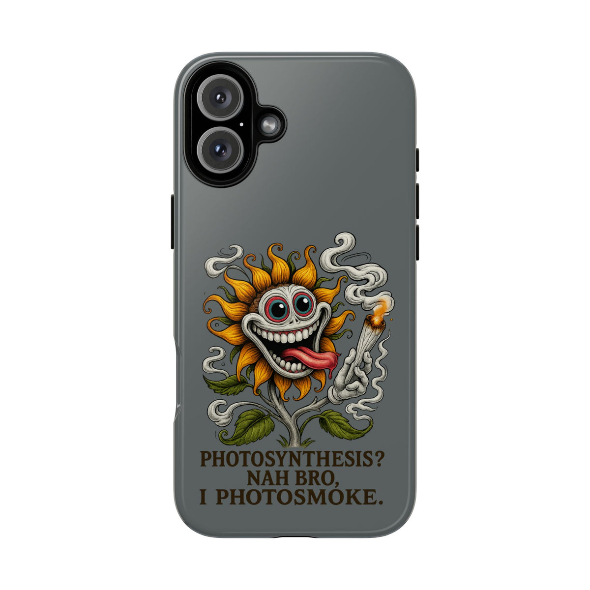 Photosmoke Sunflower Phone Case — Funny Stoner Botanical iPhone Cover