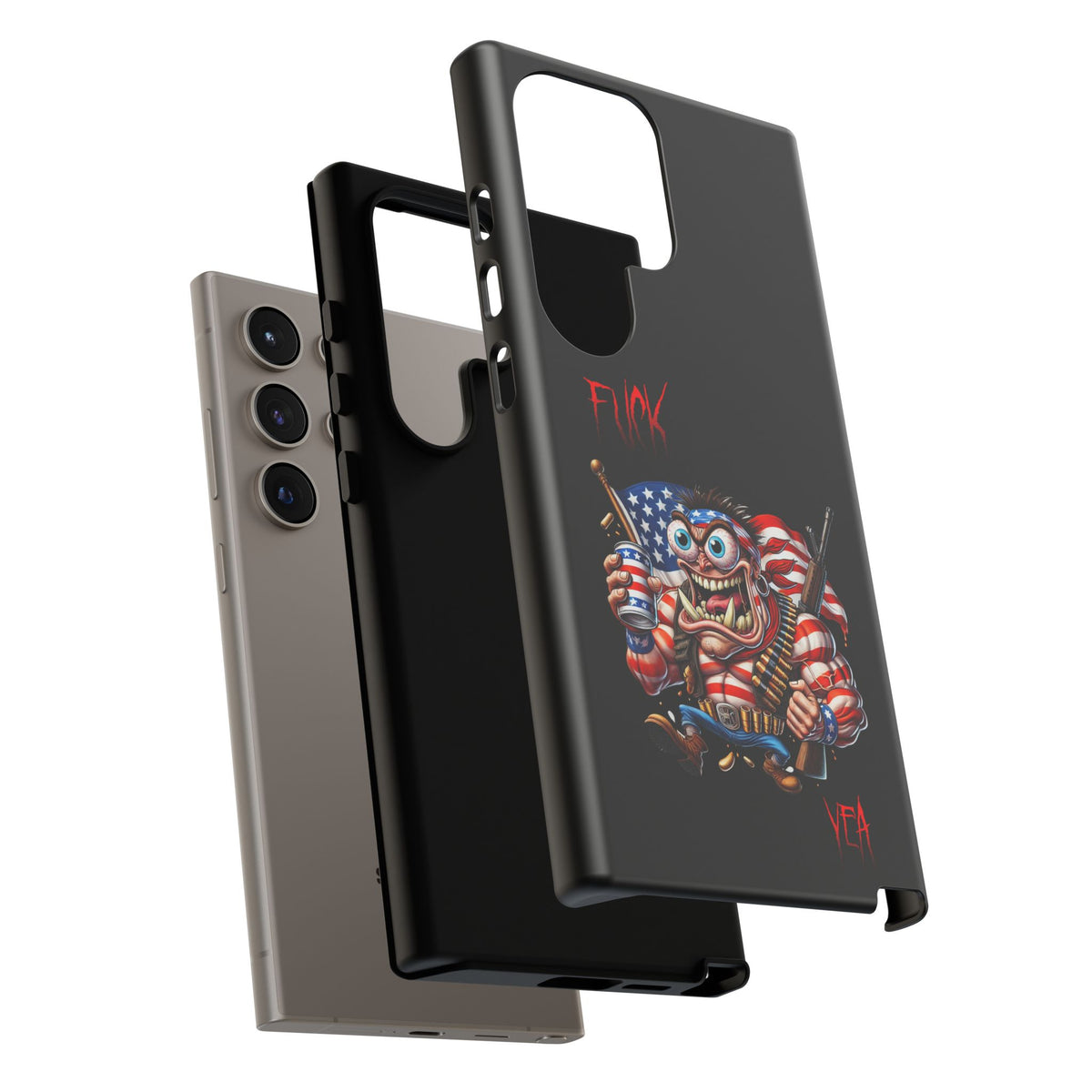 Patriotic Madman Phone Case — 'Funk Yea' USA Flag Tough Case