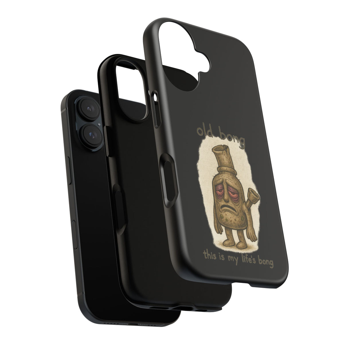 Phone Case — 'Old Bong' Funny Stoner Illustration, "This Is My Life's Bong"
