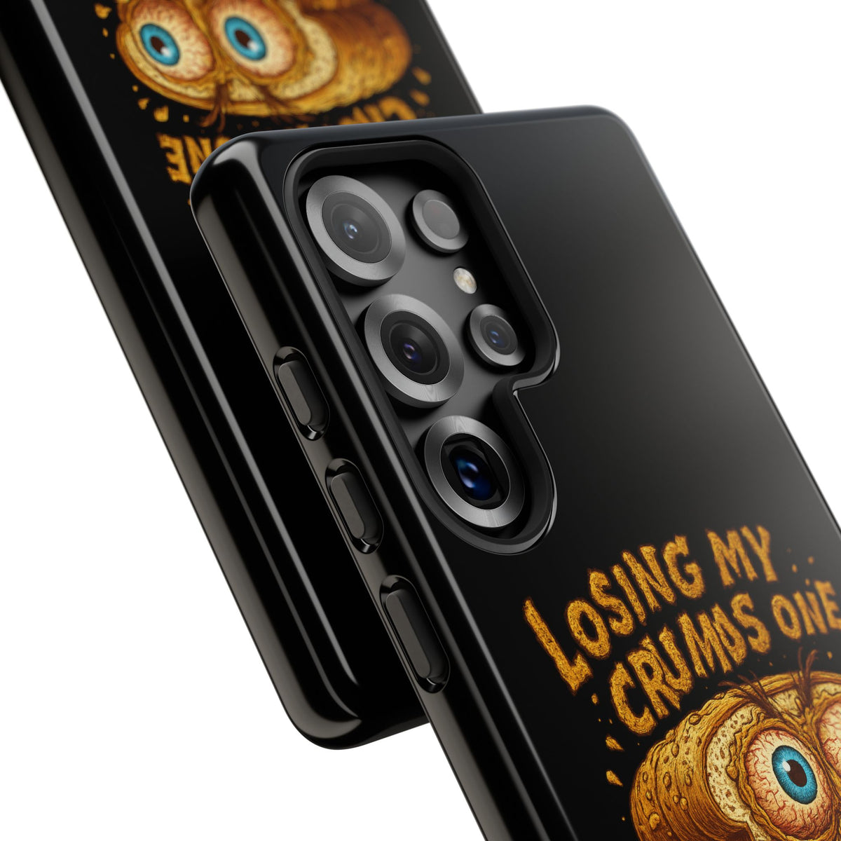 Phone Case — "Losing My Crumbs One Thought at a Time" Funny Retro Bread Illustration