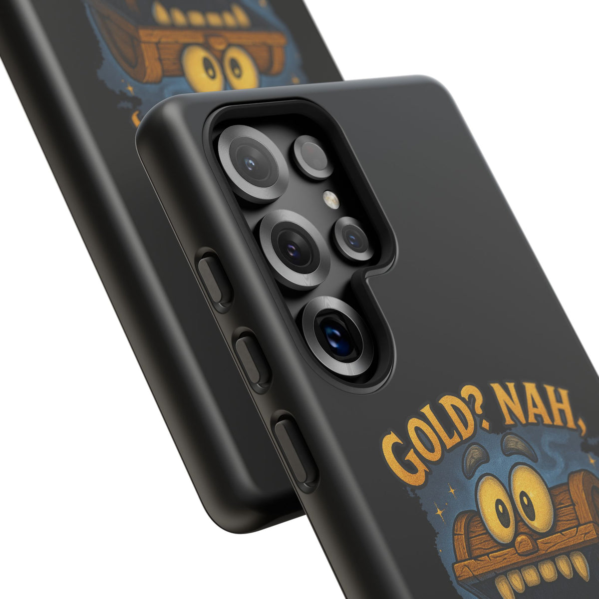 Phone Case — “Gold? Nah, I’m Full of Disappointment” Funny Treasure Chest Design