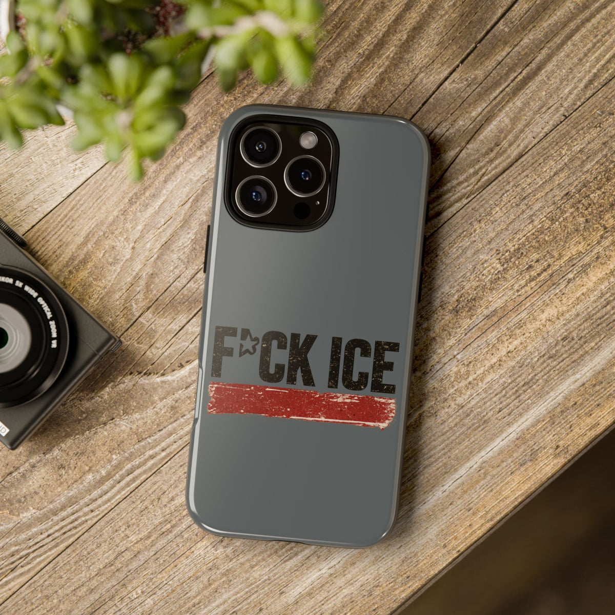 Phone Case - "F*CK ICE" Distressed Protest Design