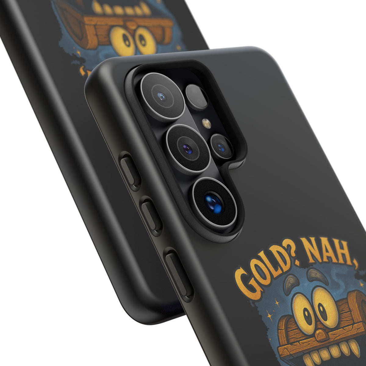 Phone Case — “Gold? Nah, I’m Full of Disappointment” Funny Treasure Chest Design