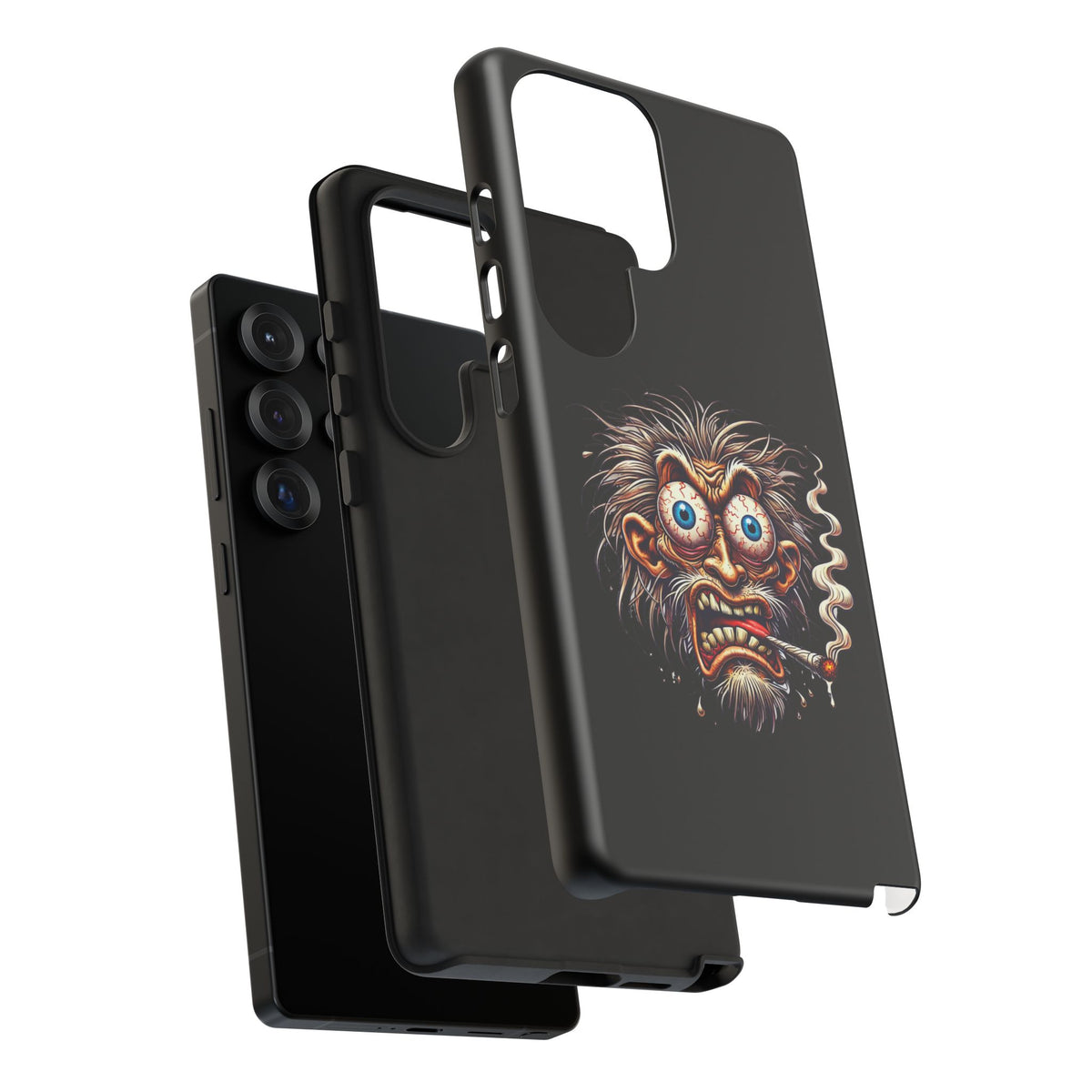 Phone Case — Wild Cartoon Monster Smoking Design