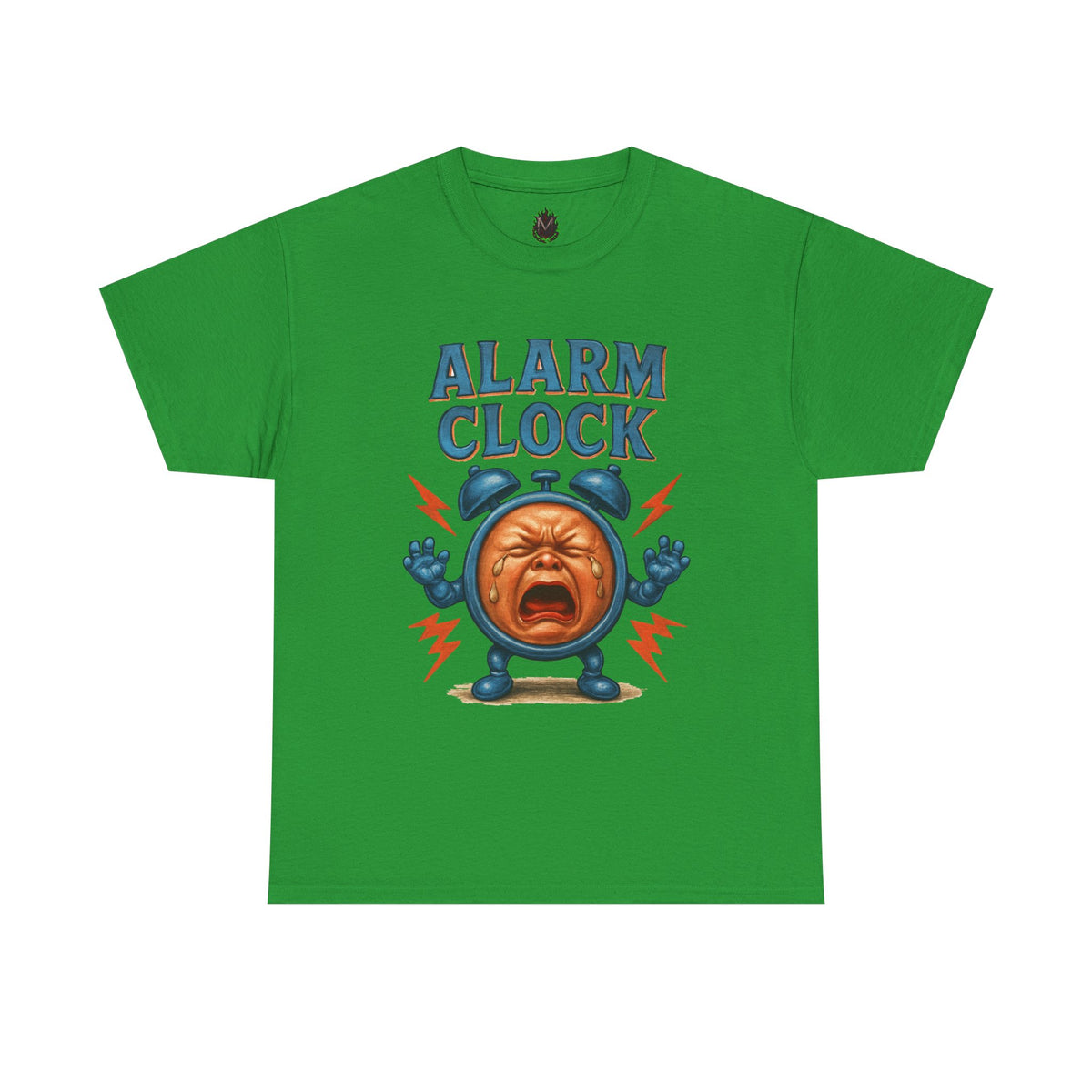 Alarm Clock crying face Tee | Funny Retro Alarm Clock design