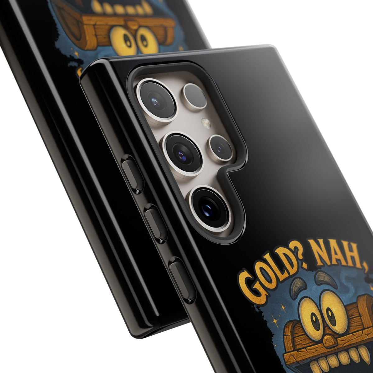 Phone Case — “Gold? Nah, I’m Full of Disappointment” Funny Treasure Chest Design