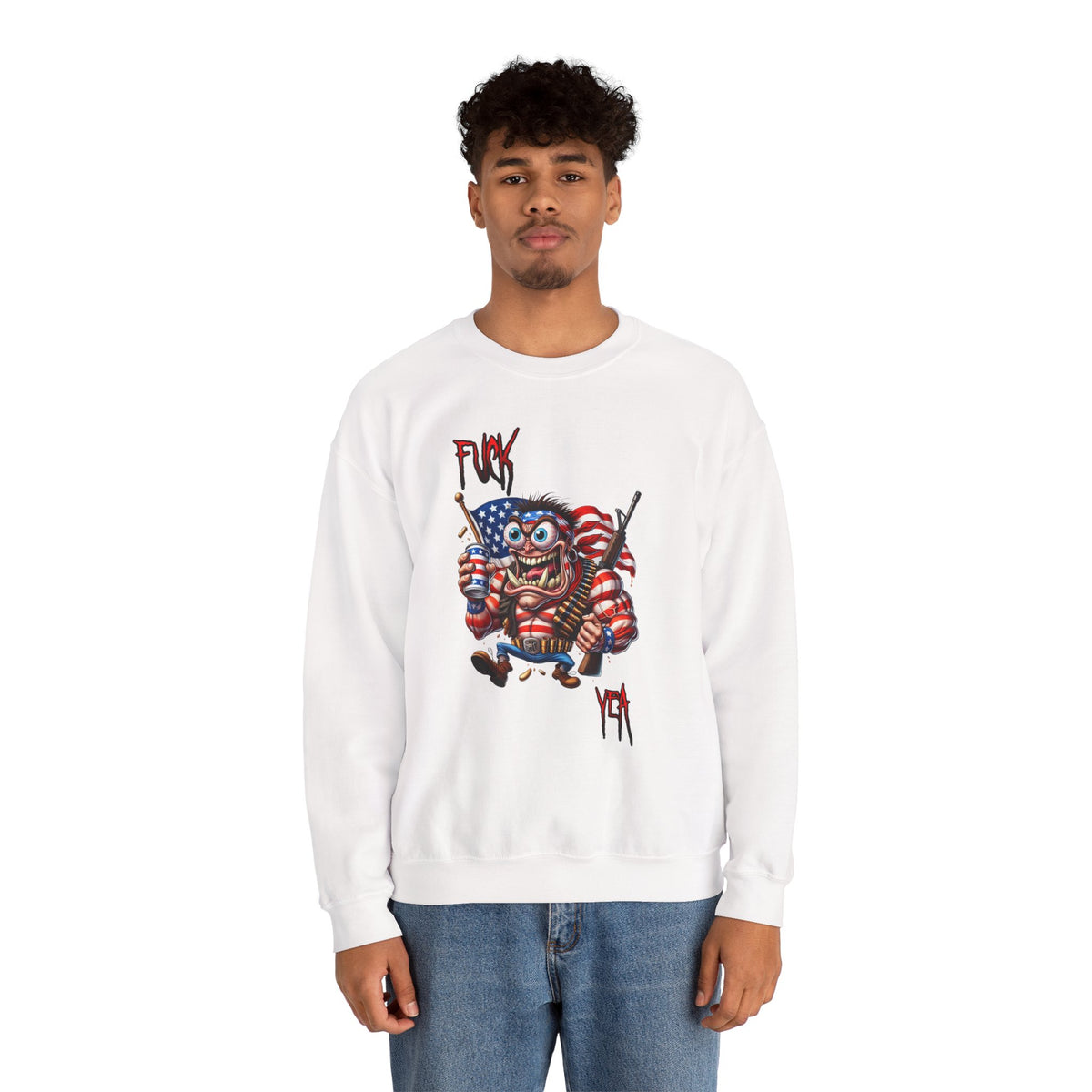 Freedom Maniac “F*** Yea” Crewneck Sweatshirt