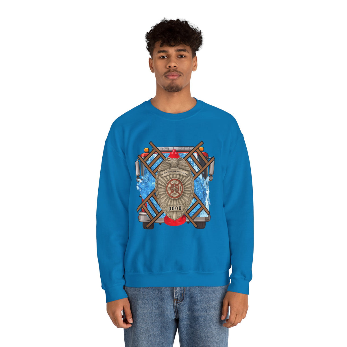 Firefighter by Trade Protector by Choice Crewneck Sweatshirt