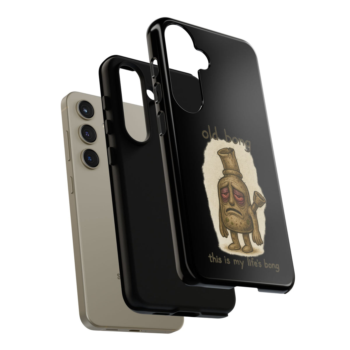 Phone Case — 'Old Bong' Funny Stoner Illustration, "This Is My Life's Bong"
