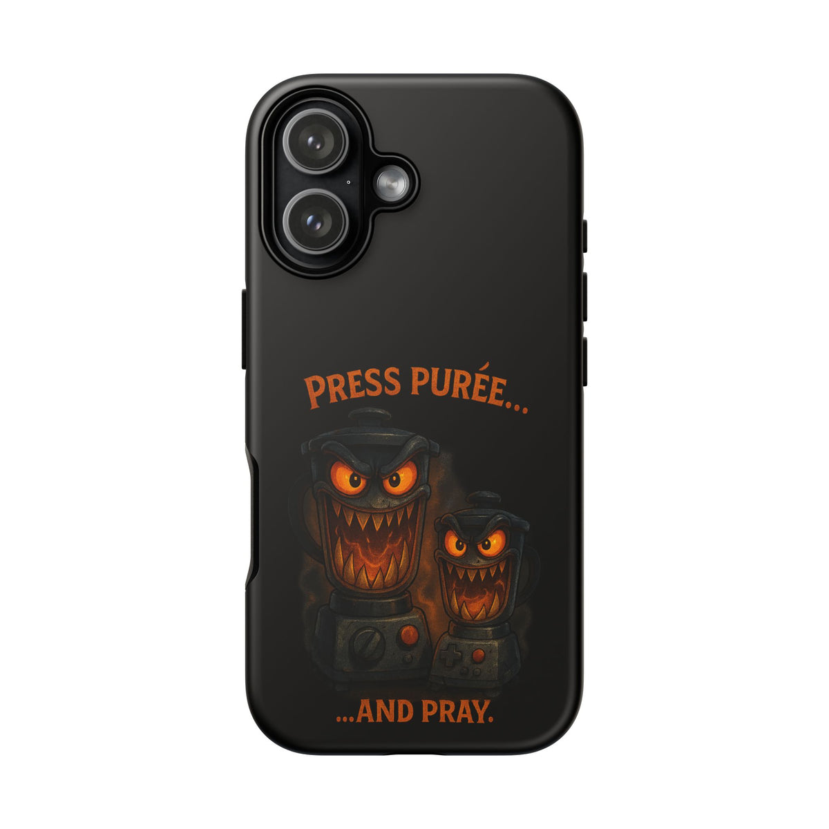 Phone Case - 'Press Purée...and Pray' Halloween Horror Protective Cover