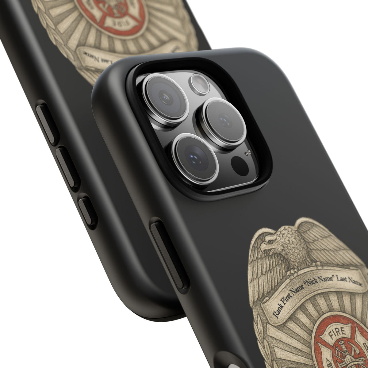 Firefighter Badge Phone Case – Personalized Dept. Emblem Tough Case