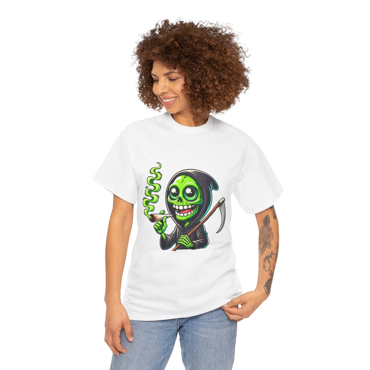 "Chillin' Reaper" Funny Cannabis T-Shirt