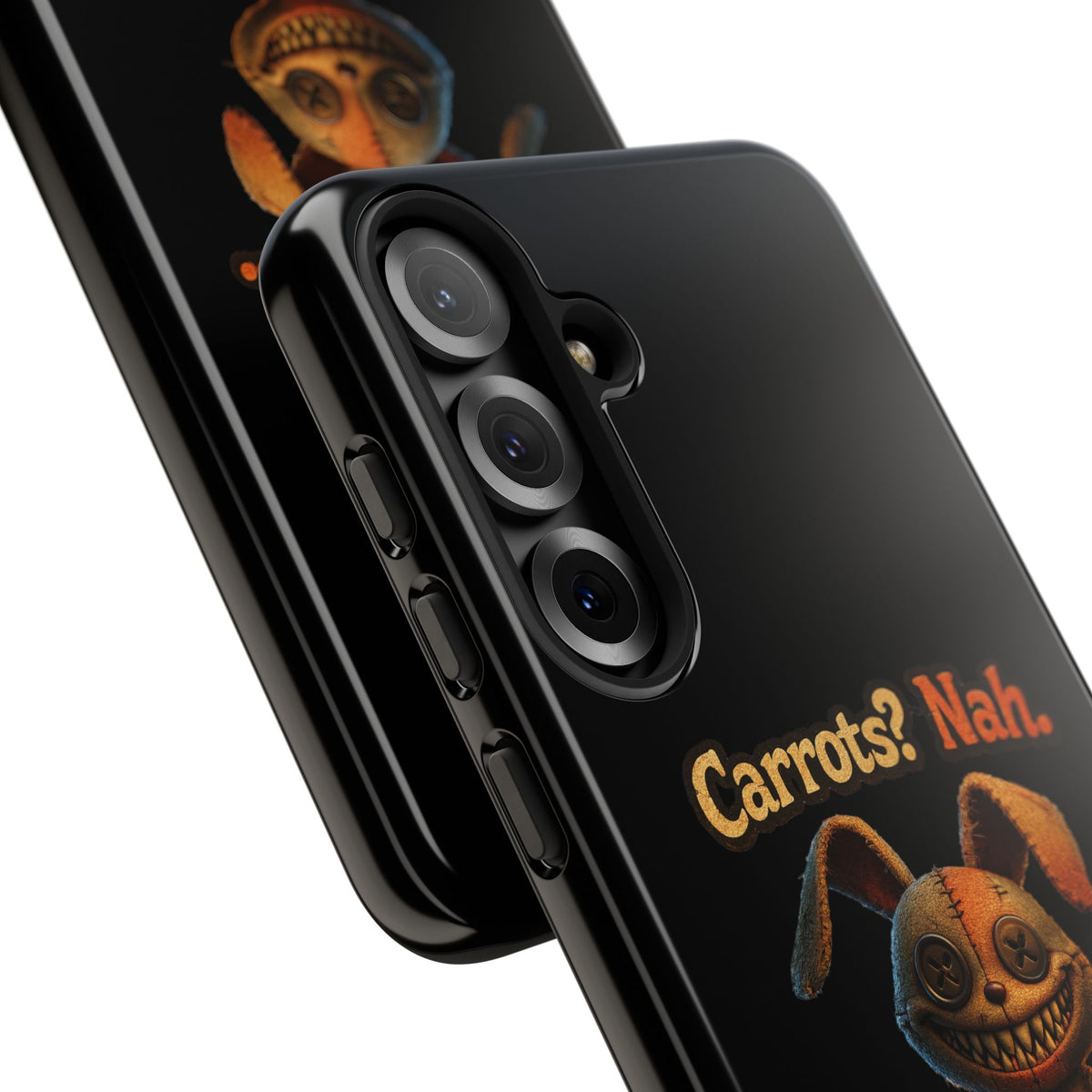 Phone Case — Creepy Bunny "Carrots? Nah. I crave screams." Halloween Horror Design