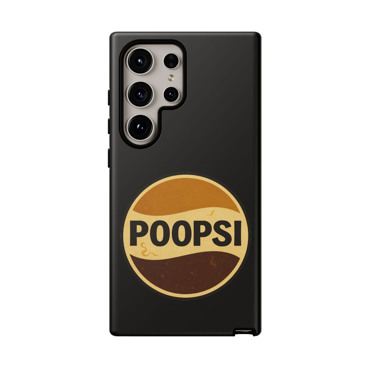 Poopsi Retro Logo Phone Case — Funny Vintage Soda-Inspired iPhone Cover