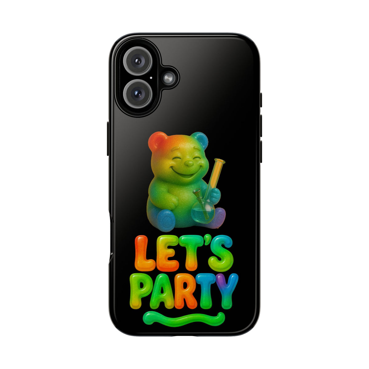 Let's Party Rainbow Bear Phone Case