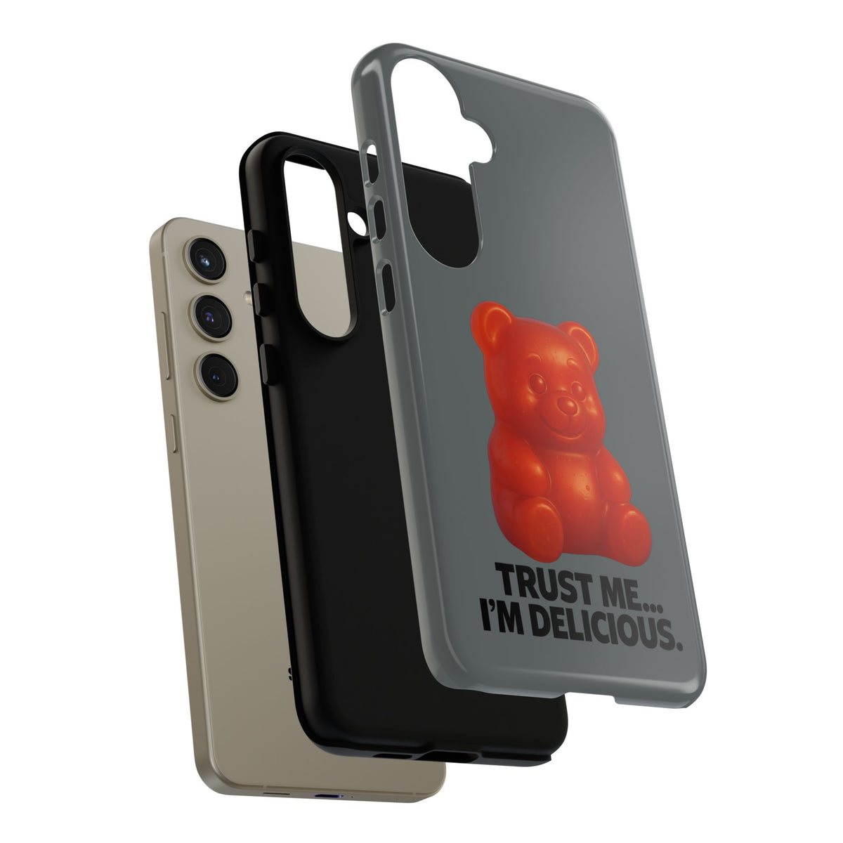 Phone Case — Red Gummy Bear 'Trust Me... I'm Delicious' Protective Case
