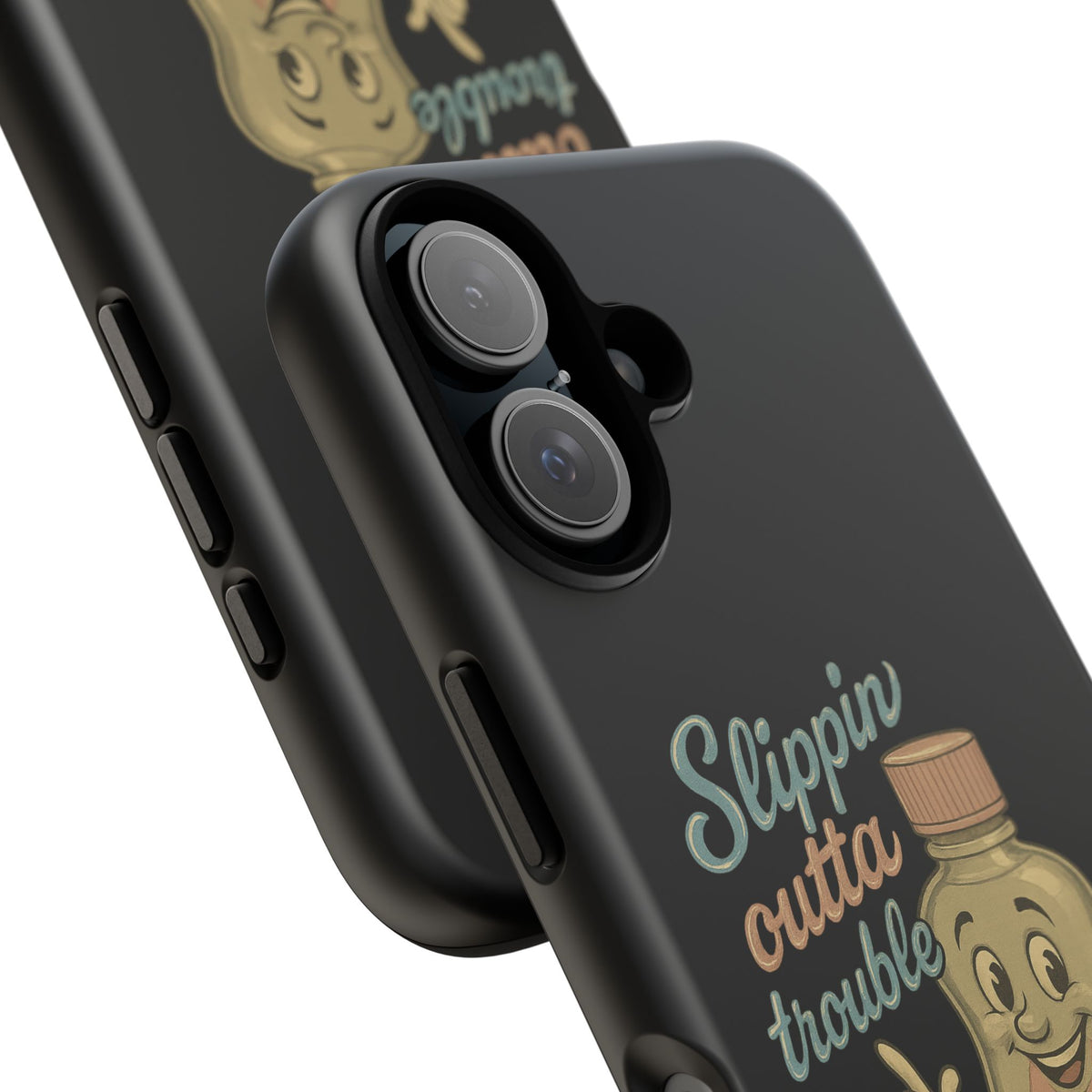 Phone Case — 'Slippin Outta Trouble' Retro Baby Oil Mascot