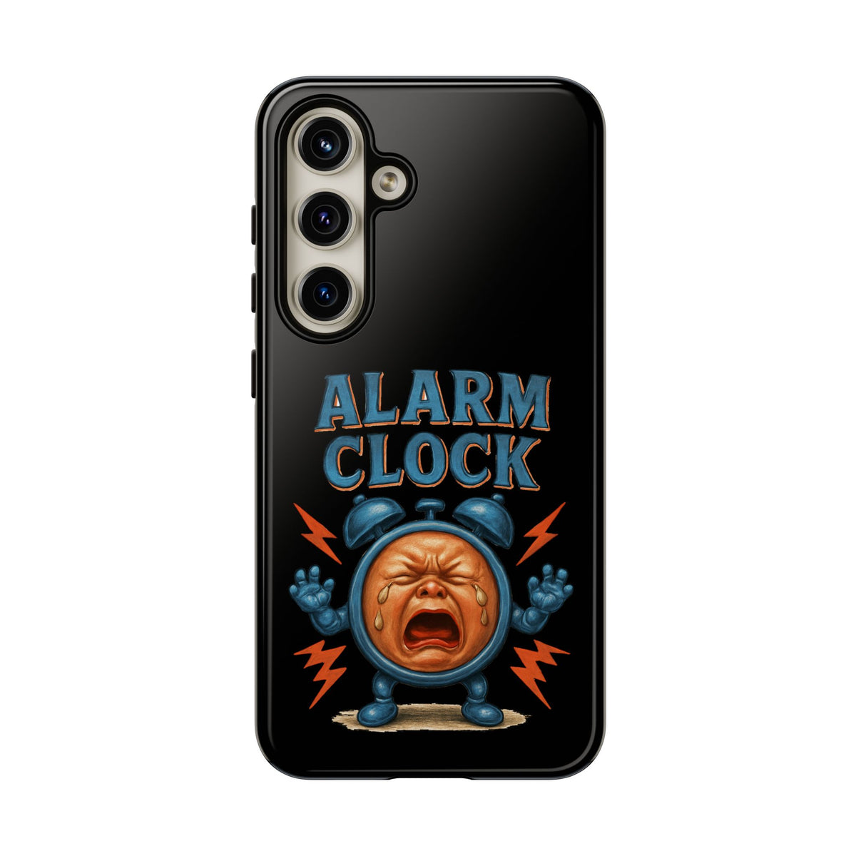 Phone Case — "Alarm Clock" Retro Screaming Clock Protective Cover