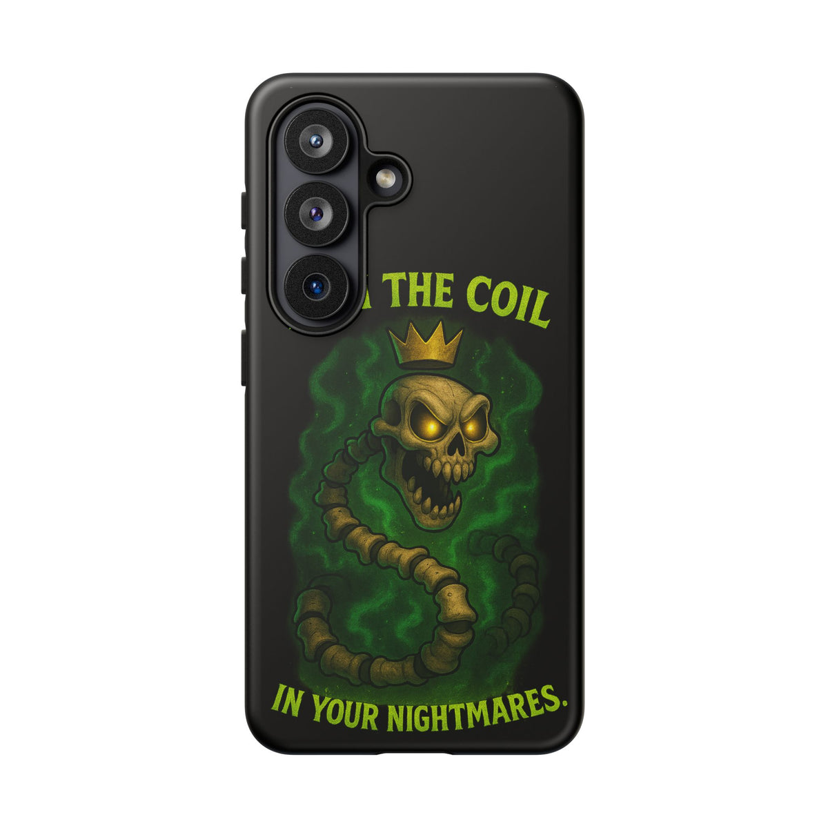 Tough Cases — “I Am The Coil In Your Nightmares” Skull Snake Shockproof Phone Case