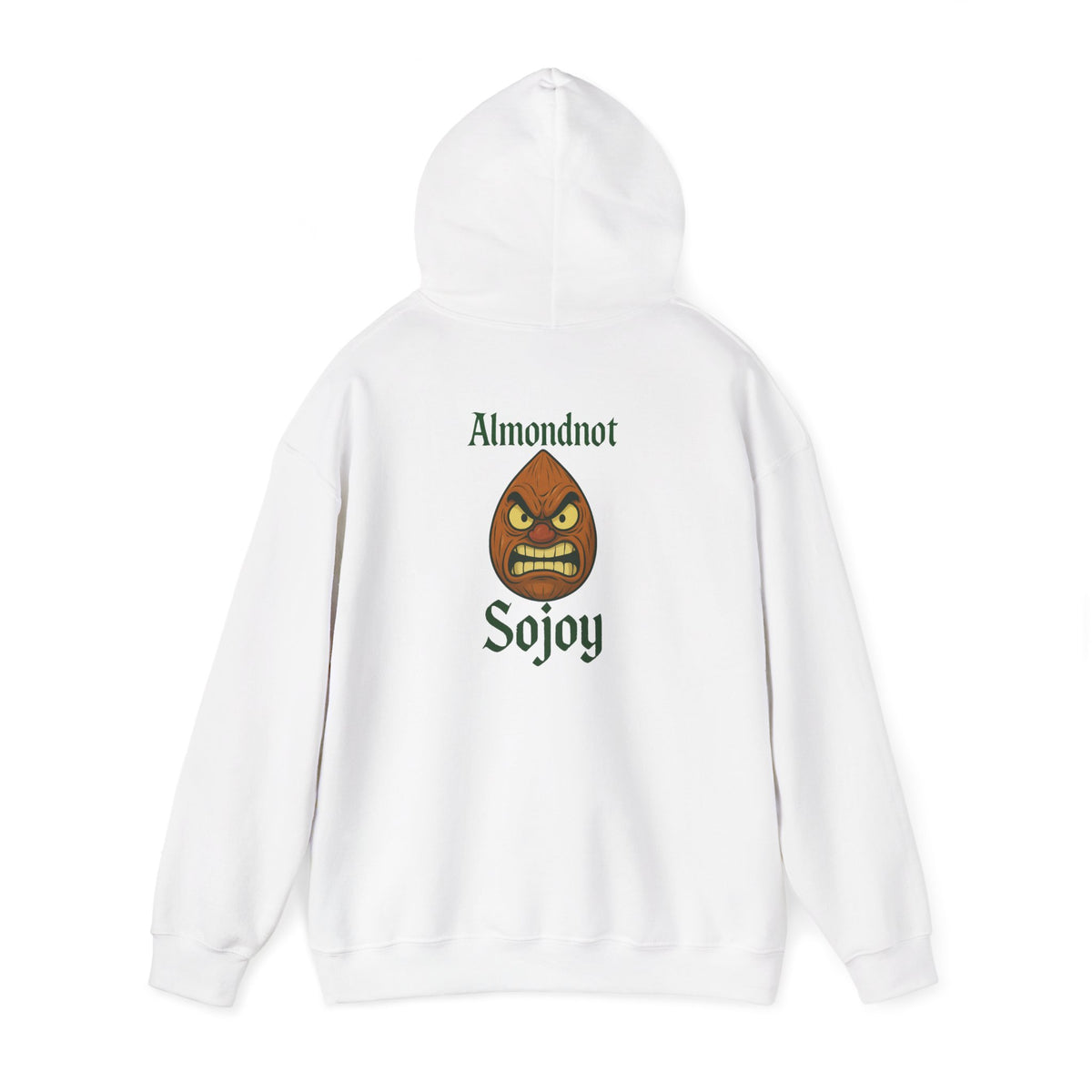 Angry Almond Hoodie - Tropical Humor Graphic Sweatshirt