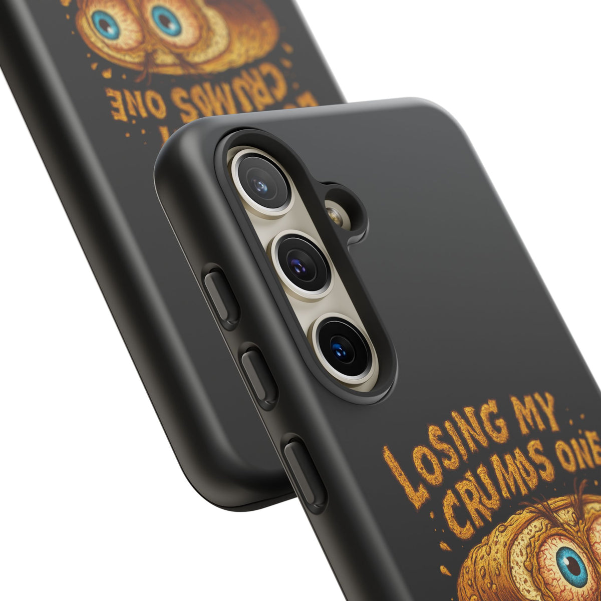 Phone Case — "Losing My Crumbs One Thought at a Time" Funny Retro Bread Illustration