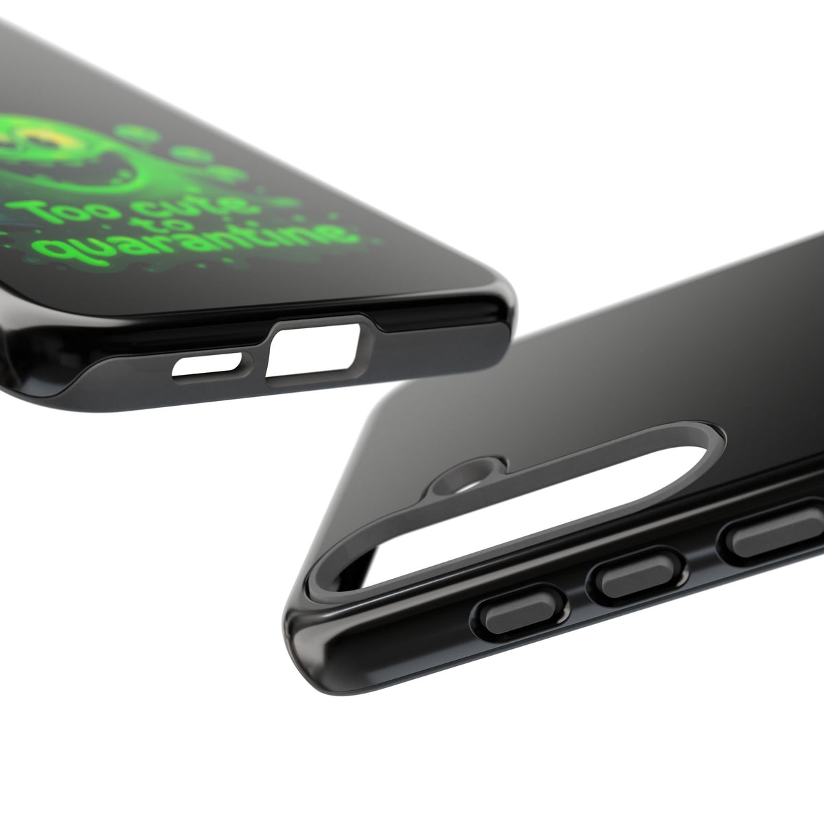 Phone Case — 'Too Cute to Quarantine' Green Monster Protective Cover