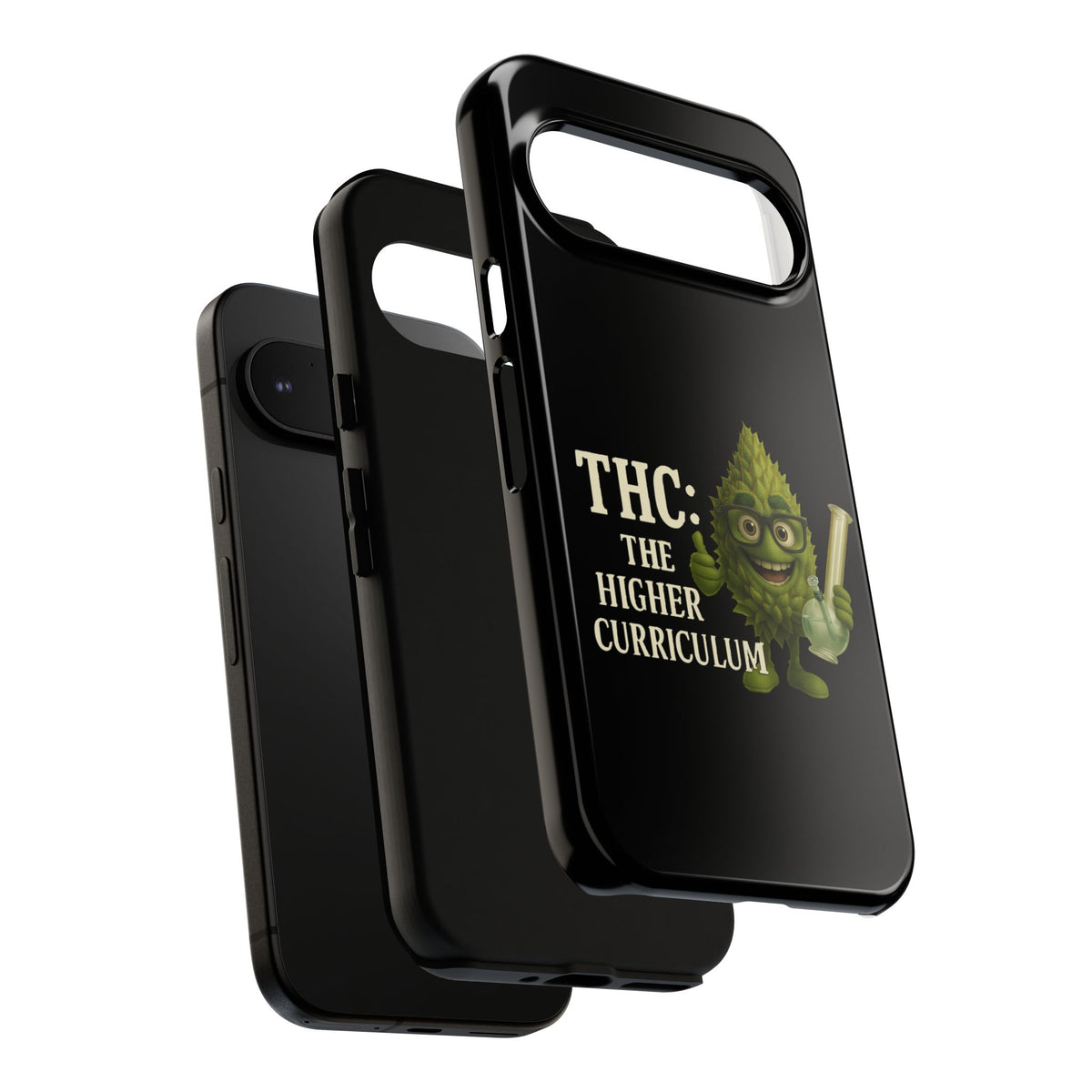 THC The Higher Curriculum Phone Case – Funny Cannabis Nug Cartoon iPhone Case