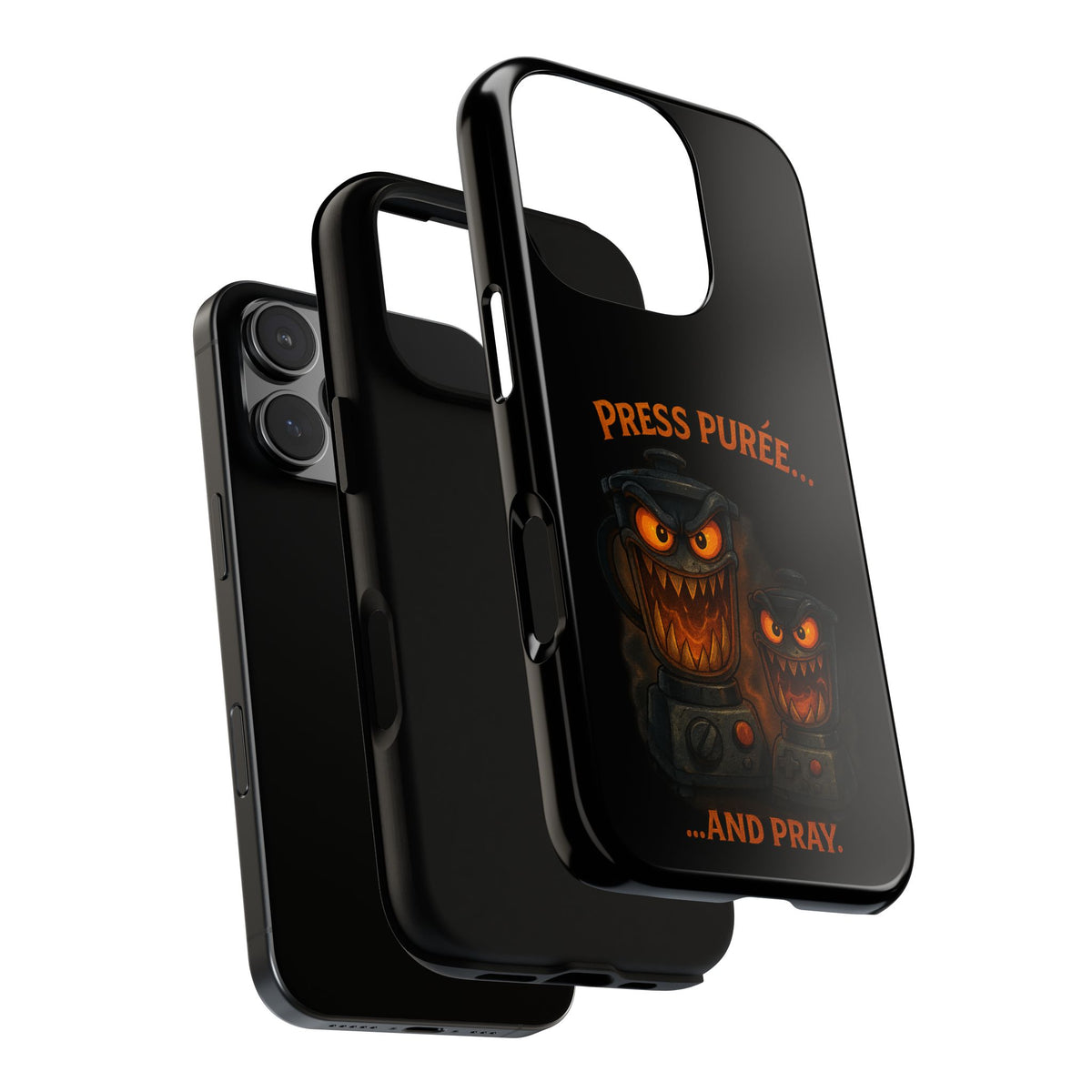 Phone Case - 'Press Purée...and Pray' Halloween Horror Protective Cover