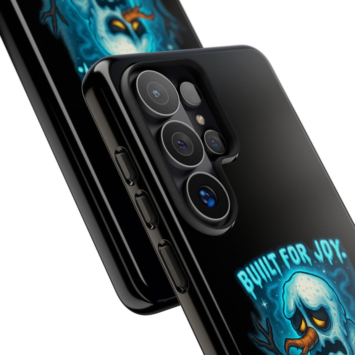 Phone Case — 'Built for Joy, Melting in Sorrow' Blue Melting Snowman Protective Case
