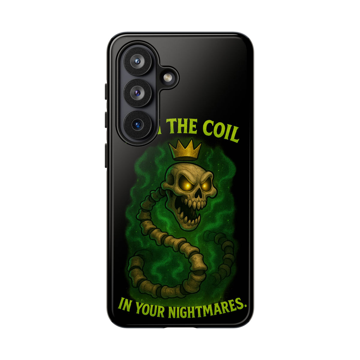 Tough Cases — “I Am The Coil In Your Nightmares” Skull Snake Shockproof Phone Case