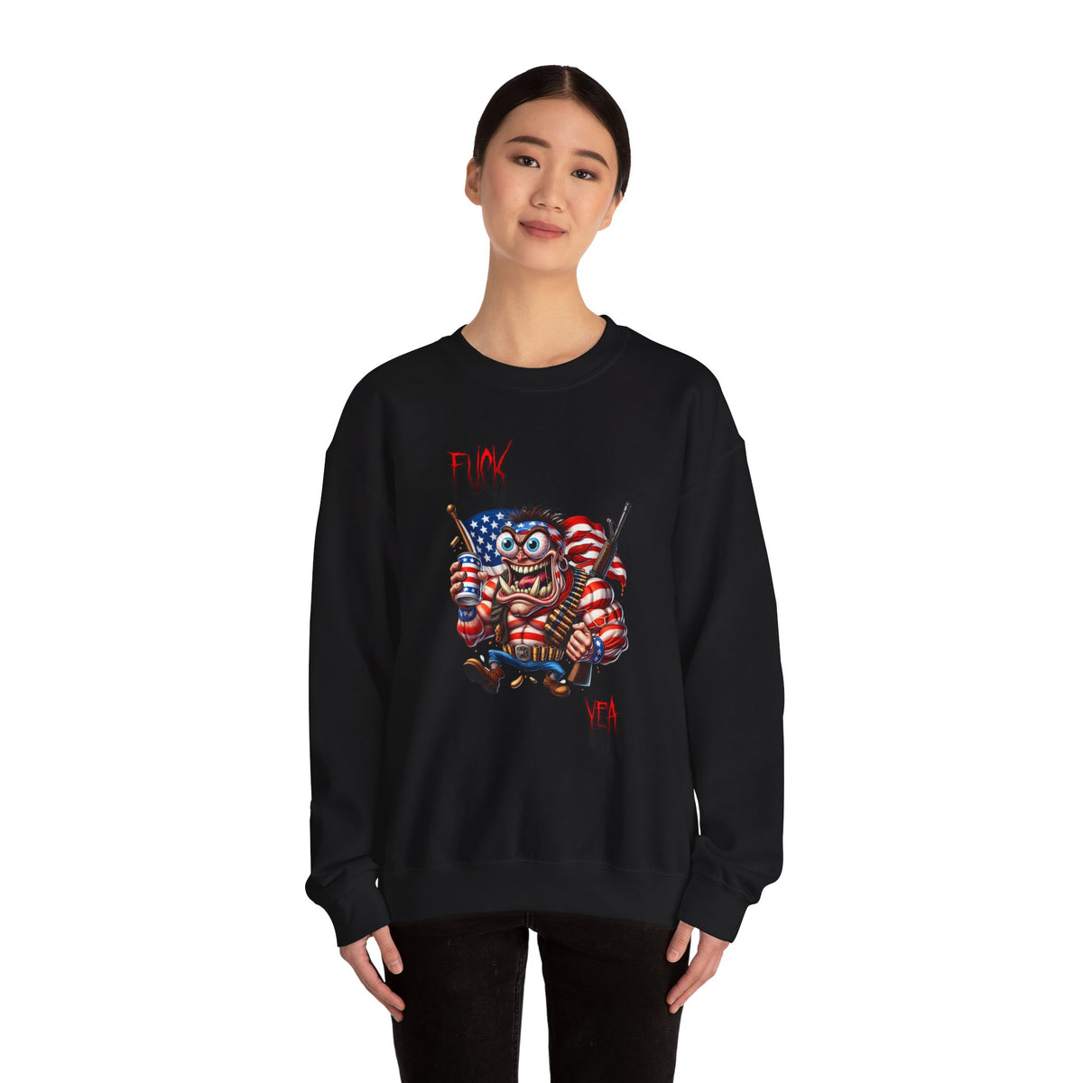 Freedom Maniac “F*** Yea” Crewneck Sweatshirt