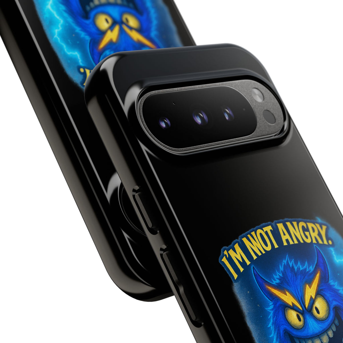 Phone Case - "I'm Not Angry, I'm Fully Charged" Electric Monster Protective Cover