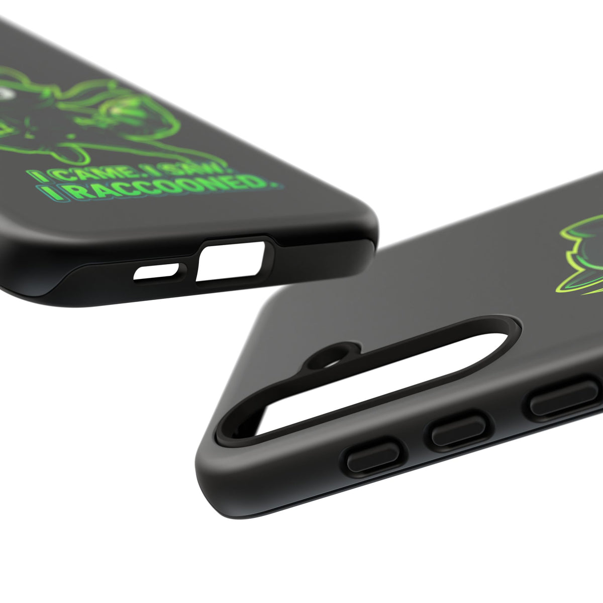 Raccoon Ninja Phone Case — "I Came. I Saw. I Raccooned." Protective iPhone Cover