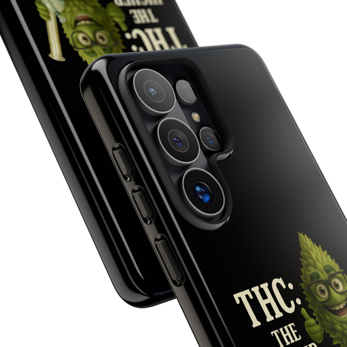 THC The Higher Curriculum Phone Case – Funny Cannabis Nug Cartoon iPhone Case