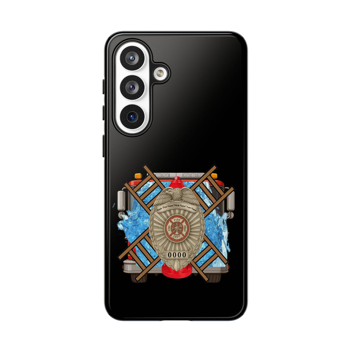 Firefighter Badge Phone Case – Maltese Cross Rescue Design