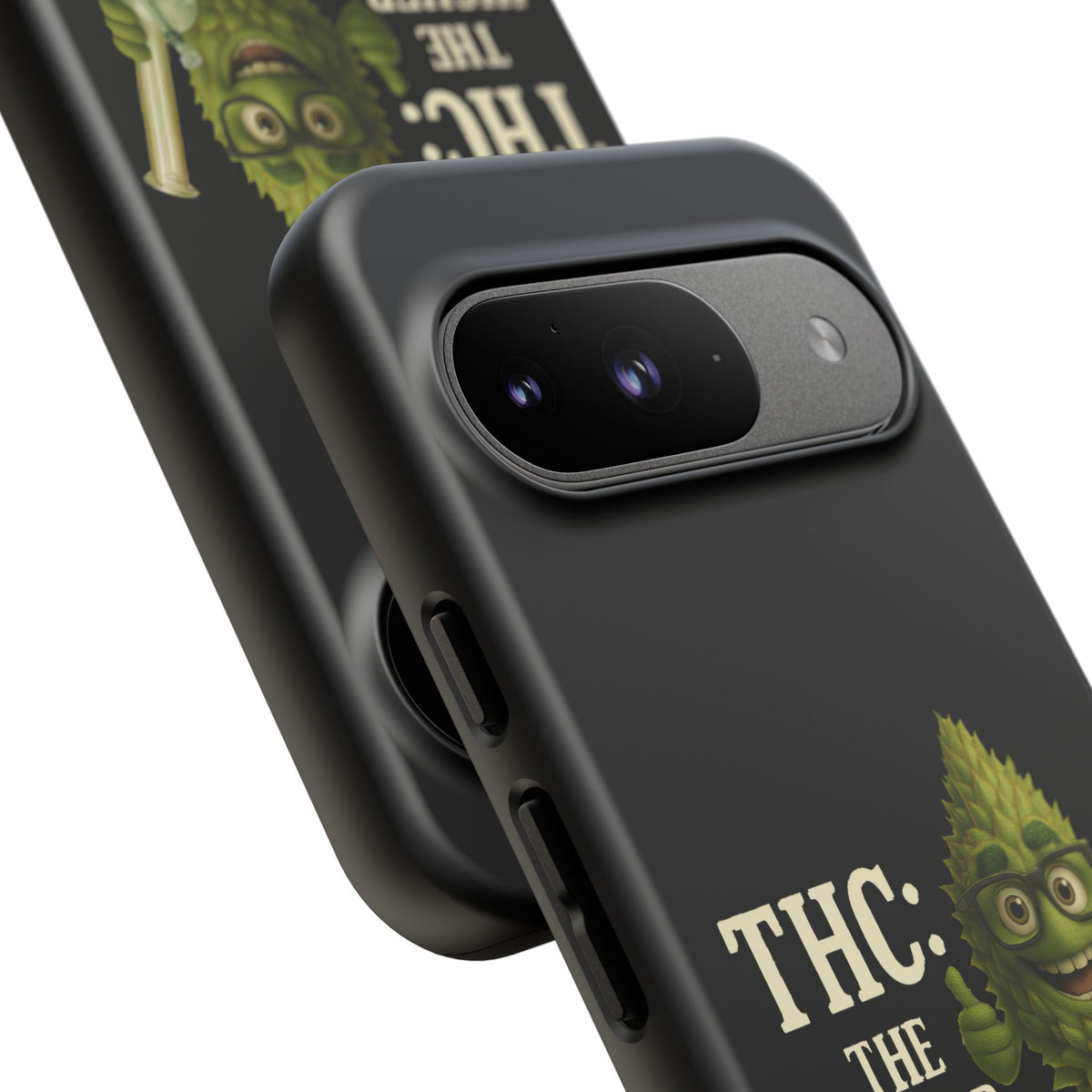 THC The Higher Curriculum Phone Case – Funny Cannabis Nug Cartoon iPhone Case