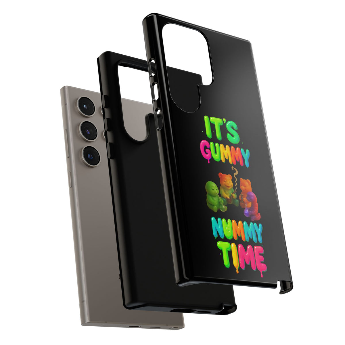 It's Gummy Nummy Time Phone Case — Colorful Gummy Bears Protective Case