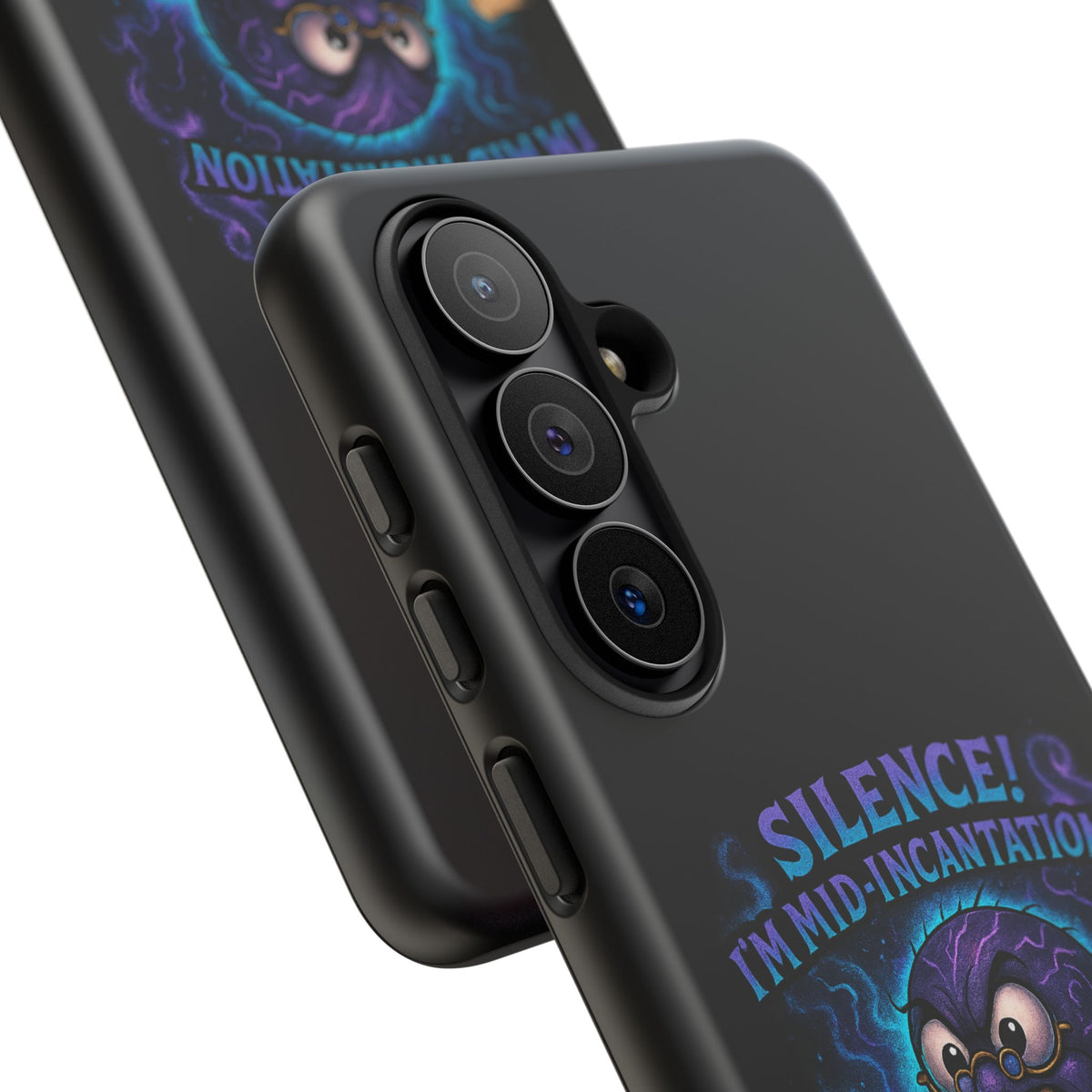 Phone Case — "Silence! I'm Mid-Incantation" Cute Angry Spider Magic Design