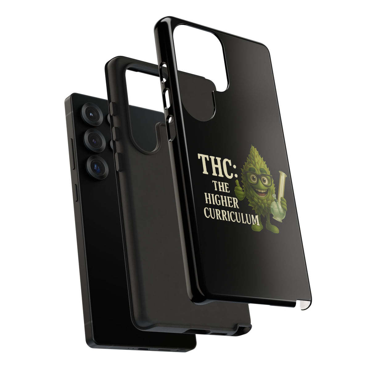 THC The Higher Curriculum Phone Case – Funny Cannabis Nug Cartoon iPhone Case