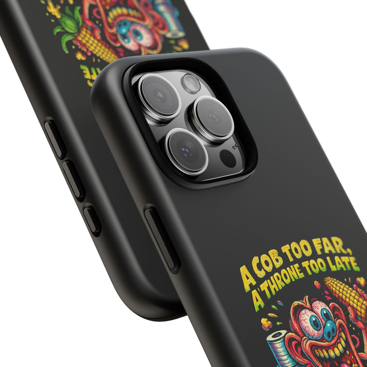 Phone Case — "A Cob Too Far" Popcorn Horror Design