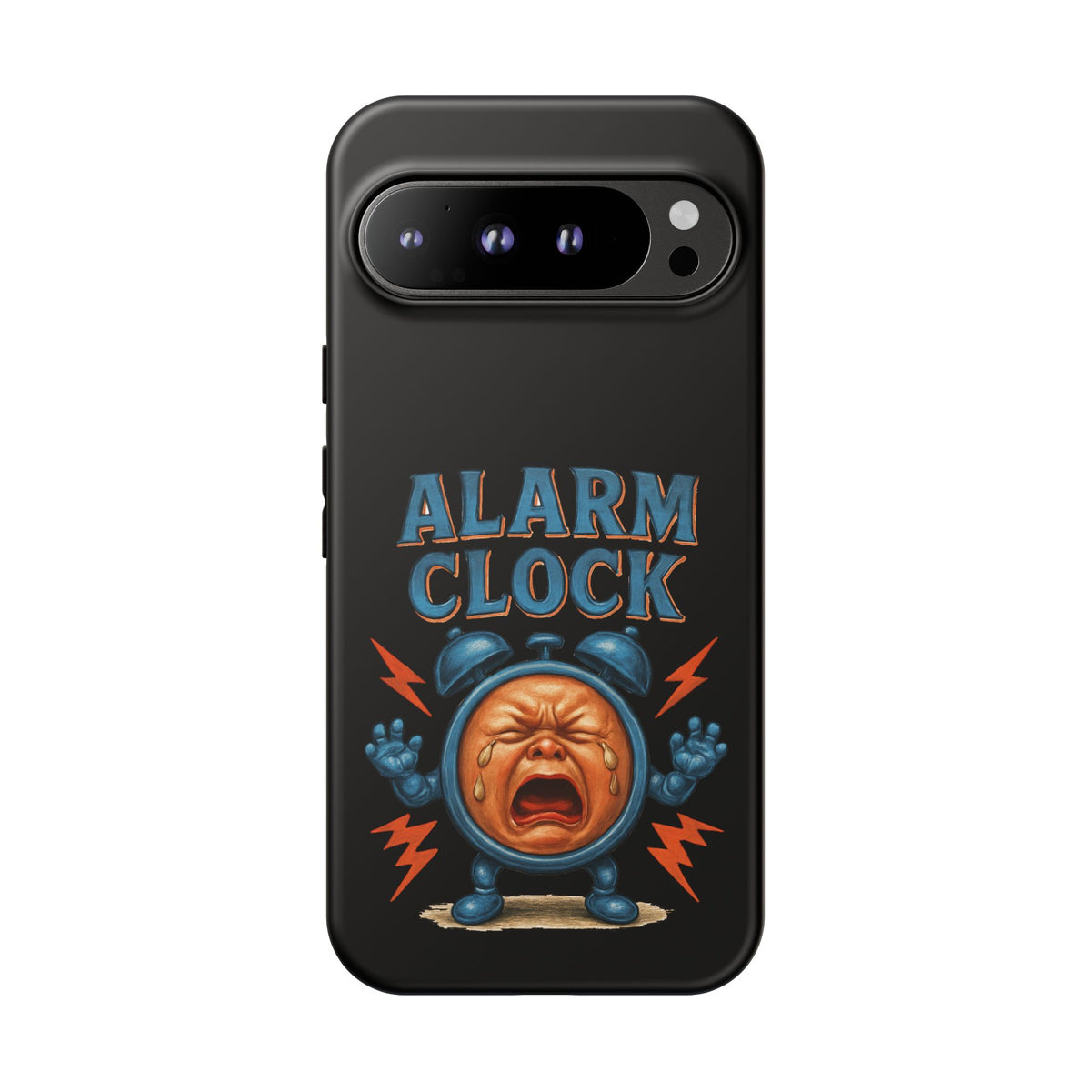 Phone Case — "Alarm Clock" Retro Screaming Clock Protective Cover