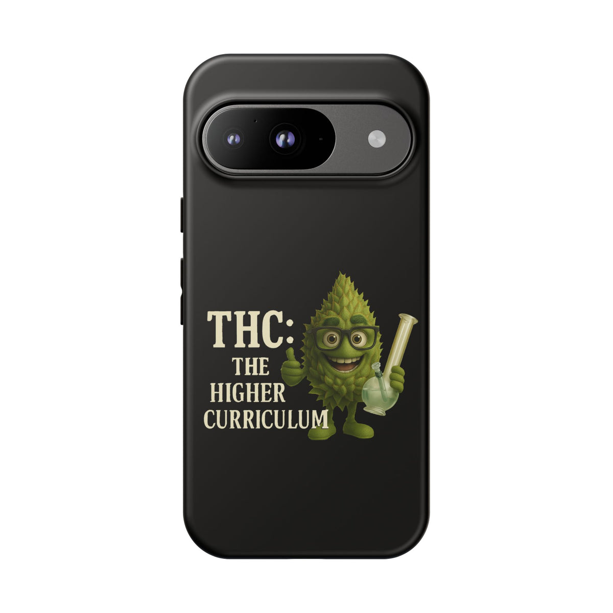 THC The Higher Curriculum Phone Case – Funny Cannabis Nug Cartoon iPhone Case