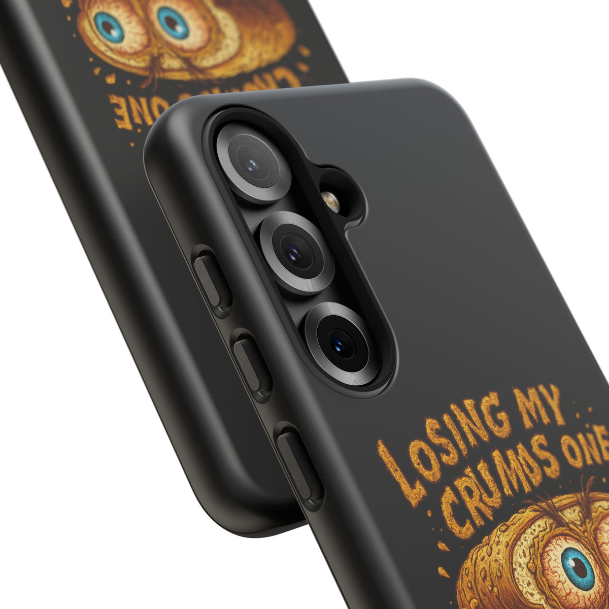 Phone Case — "Losing My Crumbs One Thought at a Time" Funny Retro Bread Illustration