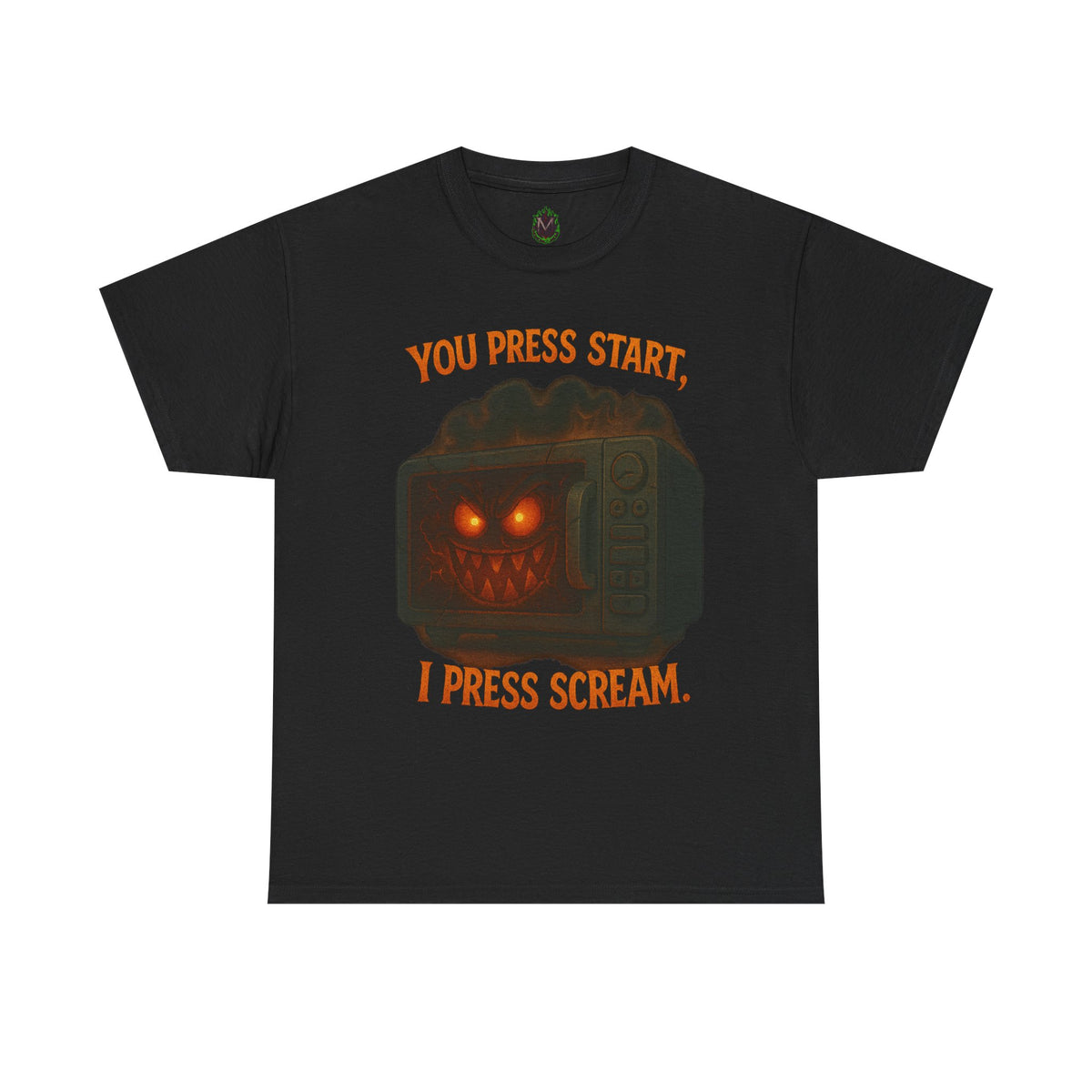 You Press Start I Press Scream tee | Retro Horror Game Controller