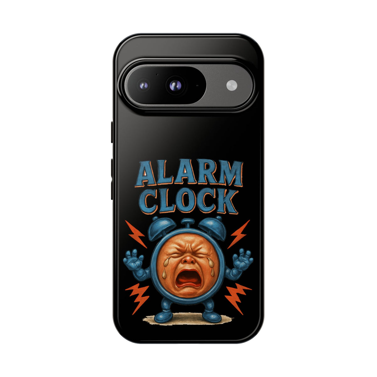 Phone Case — "Alarm Clock" Retro Screaming Clock Protective Cover