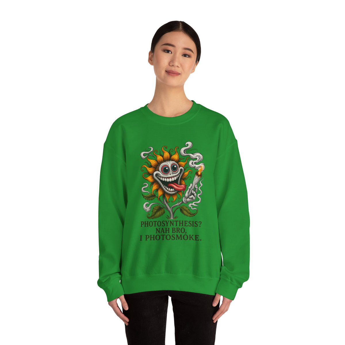 Photosmoke Sunflower Crewneck Sweatshirt