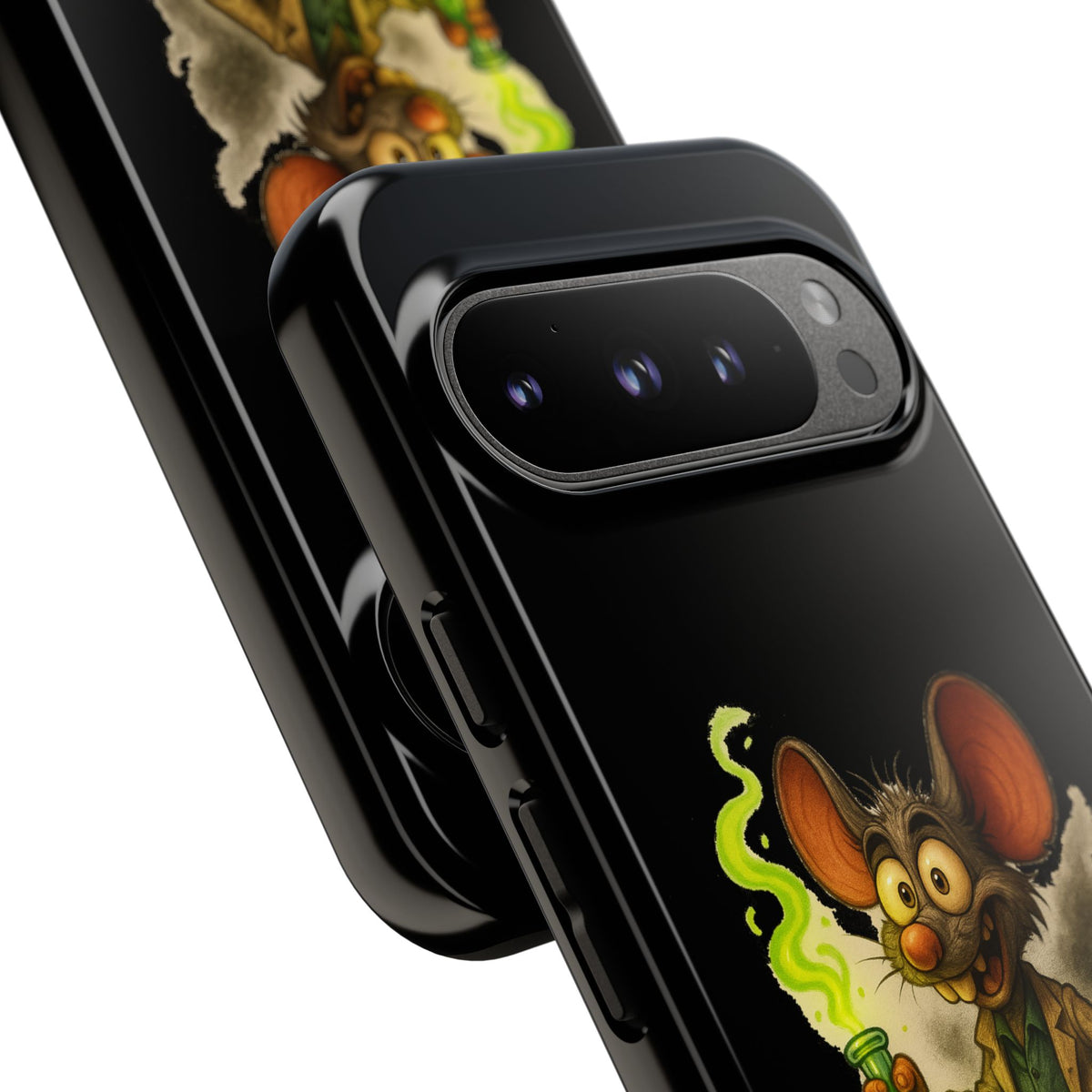 Phone Case — Funny Cartoon Rat "Oops That Wasn't Cheese" Protective Cover