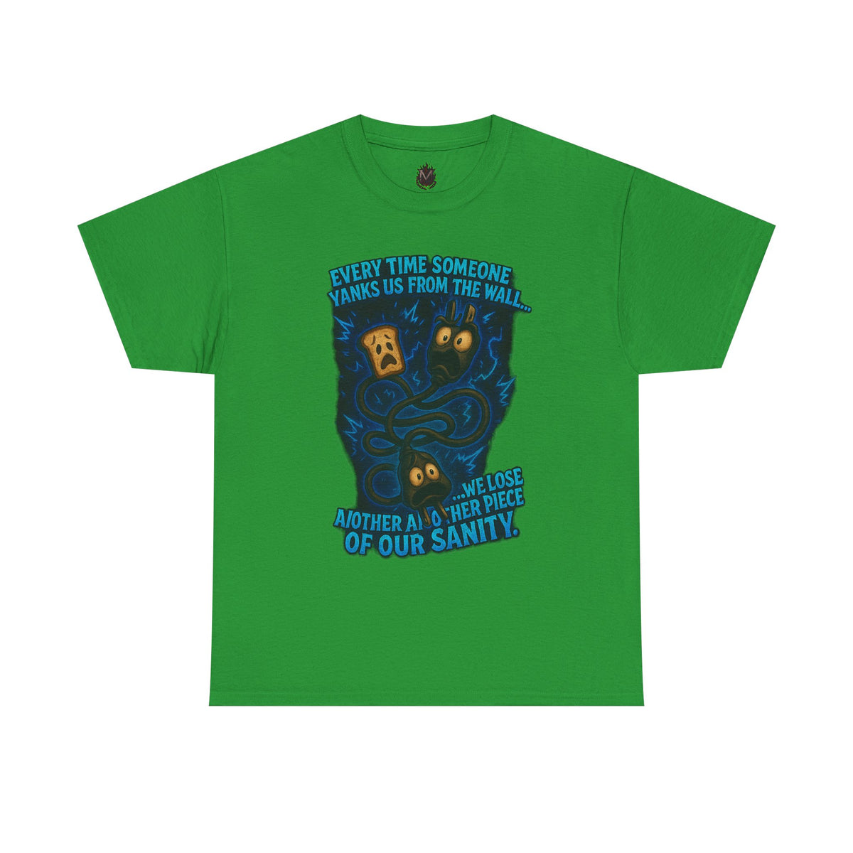 Lost Pieces of Sanity T-Shirt | Surreal Monster Wall Illustration