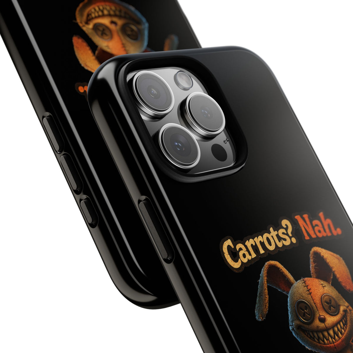 Phone Case — Creepy Bunny "Carrots? Nah. I crave screams." Halloween Horror Design
