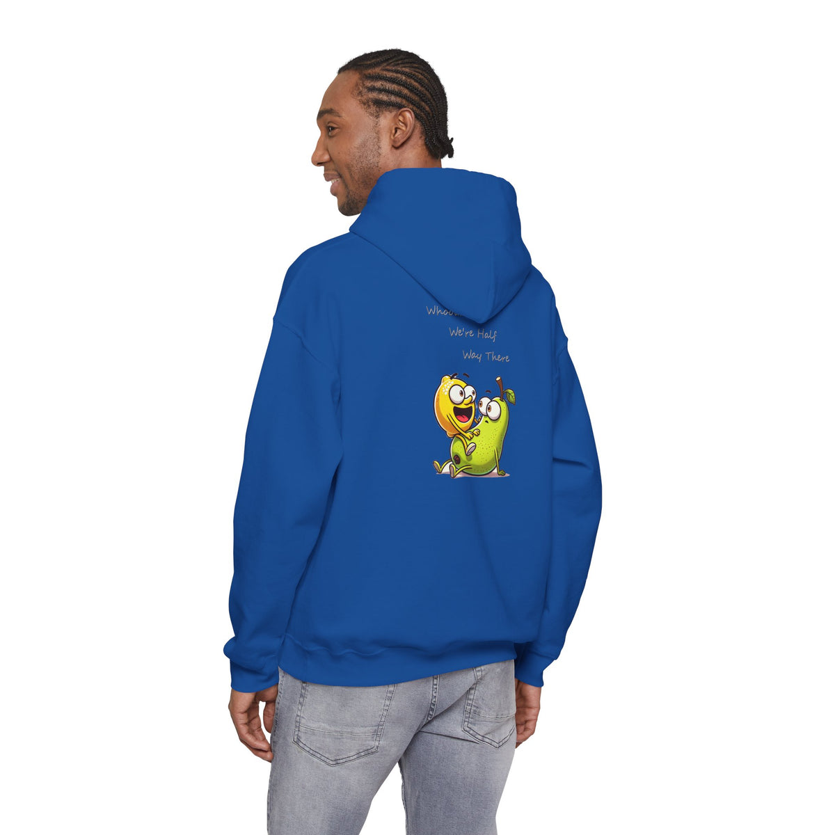 Hoodie - "When We’re Half, We’re There" Cute Mango & Pear Friendship Hoodie